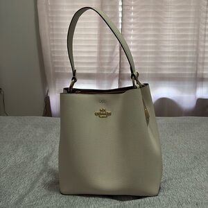 Coach White Bucket Bag